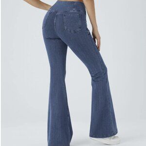 NWT Halara Flex Flare Stretch Jean Leggings, Size Small / 4 / 6